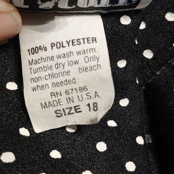 2/$15 Anne Scott Vintage Polka Dot Jacket Top - Picture 5 of 5
